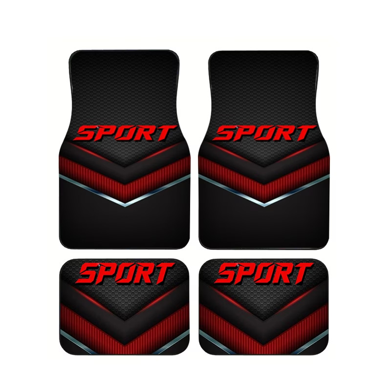 Simple design car floor mats, cross-border car interior dust-proof mats, four-piece set, wear-resistant, easy to clean, universal floor mats