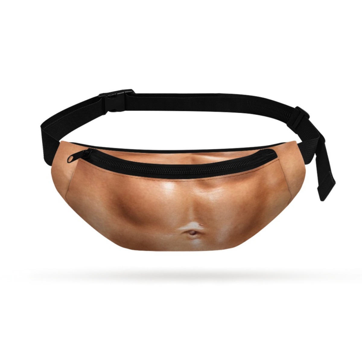Cross-border belly bag, fake belly, beer belly, abdominal muscle design, creative and humorous, large capacity, outdoor sports bag