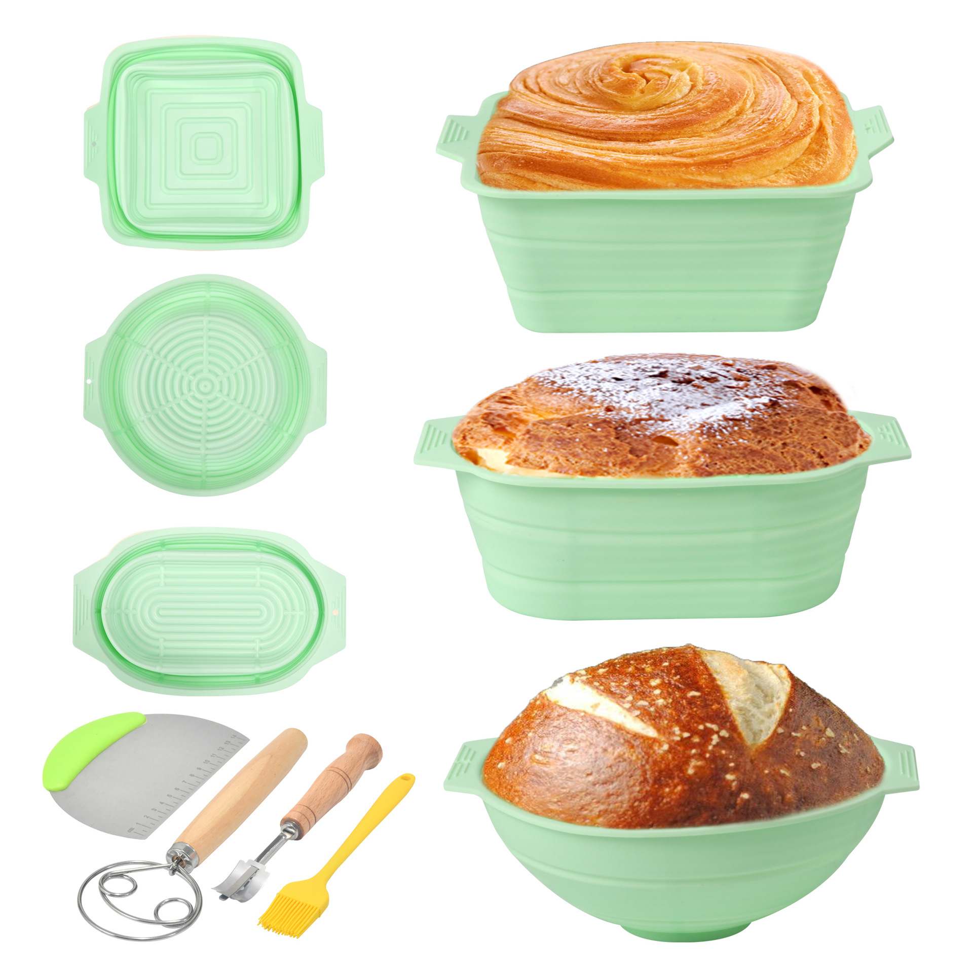Silicone fermentation basket home baking non -stick cooker bread…