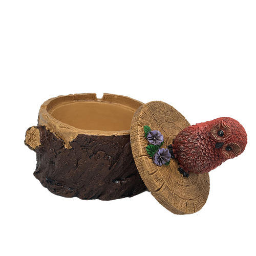 Cross-border foreign trade creative cartoon squirrel hedgehog koala owl animal ashtray home decoration gift