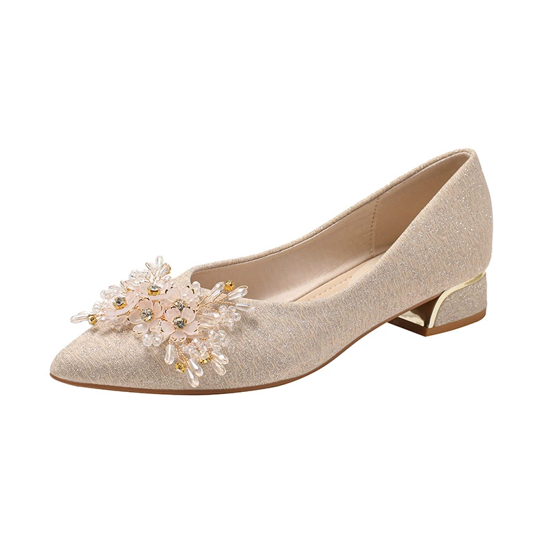 Footwear, suitable with a skirt for bride, wedding shoes, french style, for bridesmaid