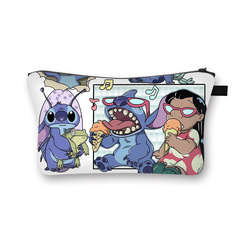 Portable and Spacious Makeup Bag for Students - Cute Cartoon Style with Breathable Fabric, Ideal for Wholesalers