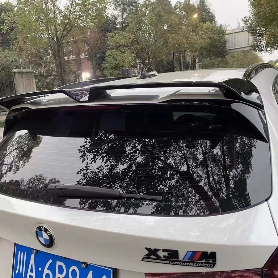 Suitable for 18-23 BMW X3 tail modification ix3 Odinger top wing Thunder M paste punch-free