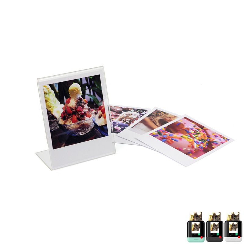 Suitable for Polaroid Creative Pop Digital Camera Photo Acrylic Frame 3.5*4.25 L-Shaped Display Stand Suitable for Polaroid Creative Pop Digital Camera Photo Acrylic Frame 3.5*4.25 L-Shaped Display Stand