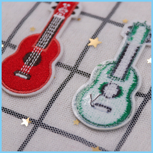 Minghao cross-border color guitar embroidery cloth patch combination set cute patch patch embroidery seal decorative patch