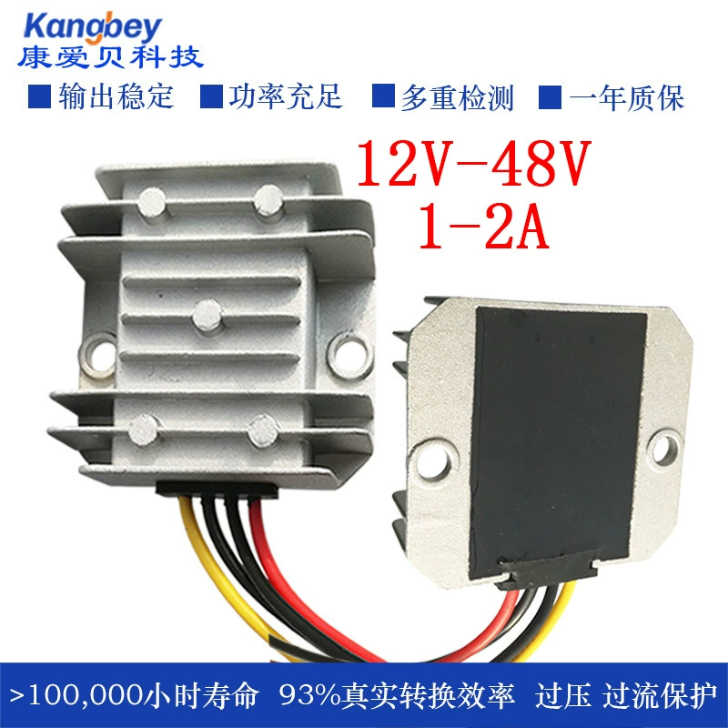 12V к 48V 1A-2A повышающий модуль постоянного тока преобразователь аккумуляторной батареи автомобиля dcdc бортовой регулятор питания переменного напряжения