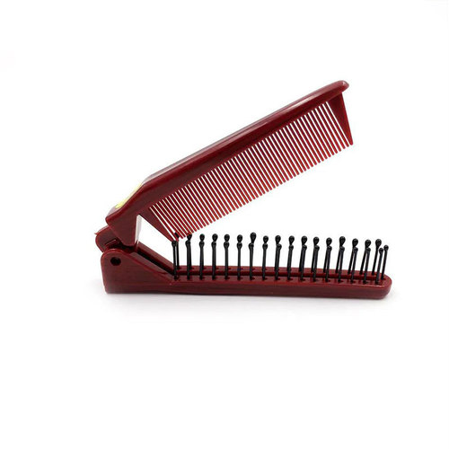 Folding comb, household hair braiding, children's and students' split comb, mirror, men's and women's straight curly hair, dense tooth comb, massage, anti-static