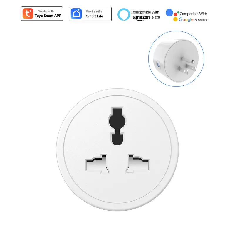 Graffiti WiFi Smart Socket US Gauge to Universal Jack Timing Switch Socket Remote Voice Control