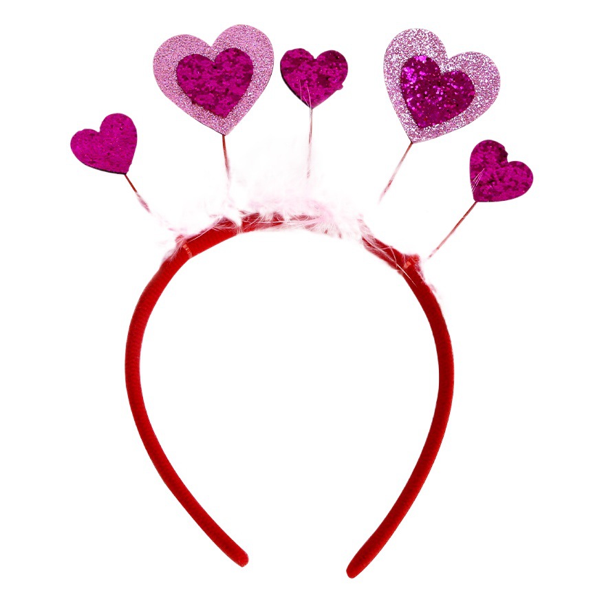 Transfronterizo nuevo día de San Valentín diadema amor diadema boda atmósfera vestir europeo y americano día de San Valentín fiesta suministros tocado