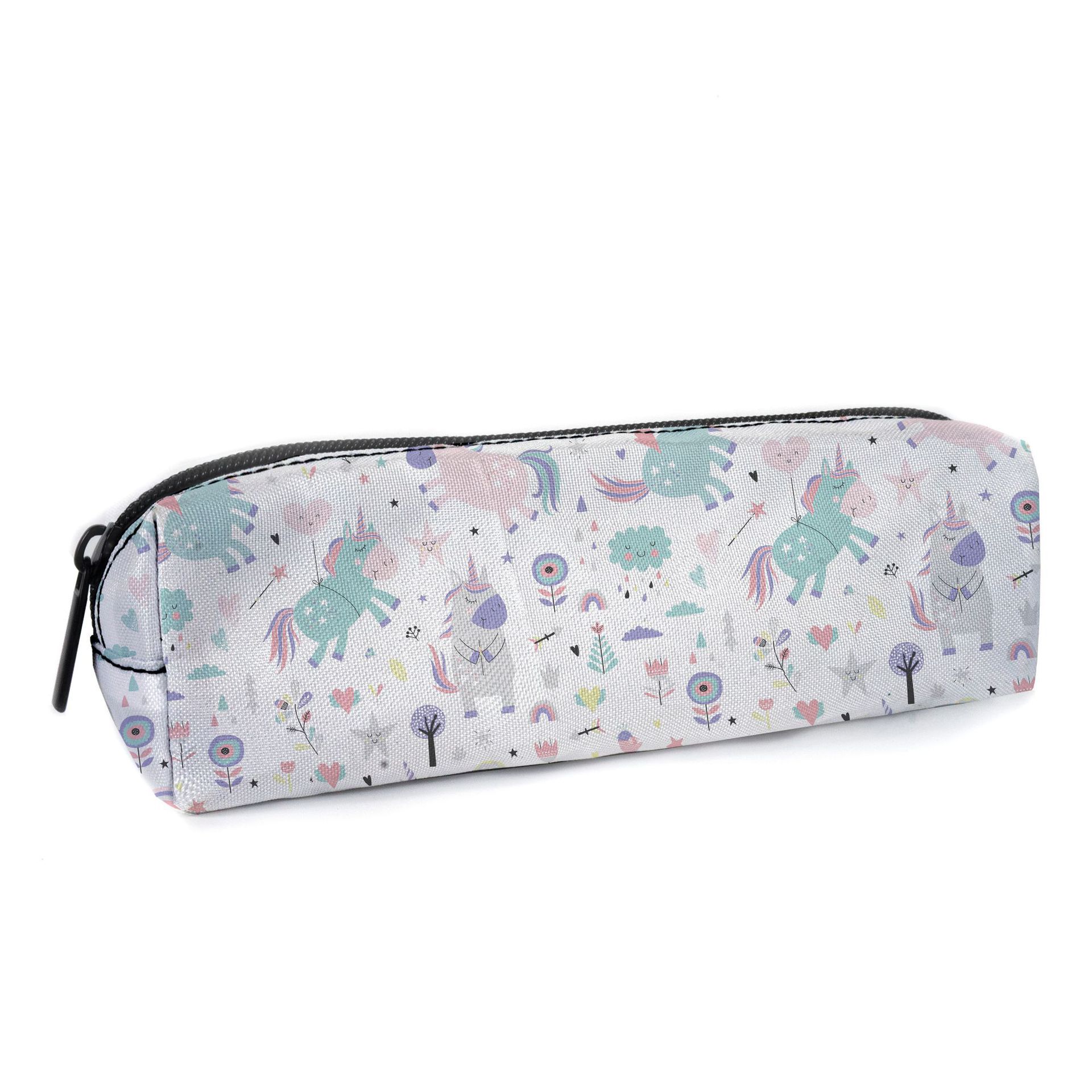 Estuche de Lápices de Poliéster Bidimensional con Dibujos Animados, Accesorio de Anime, Estuche de Almacenamiento Unisex para Niños, Bolsa de Papelería de Poliéster Resistente al Desgaste
