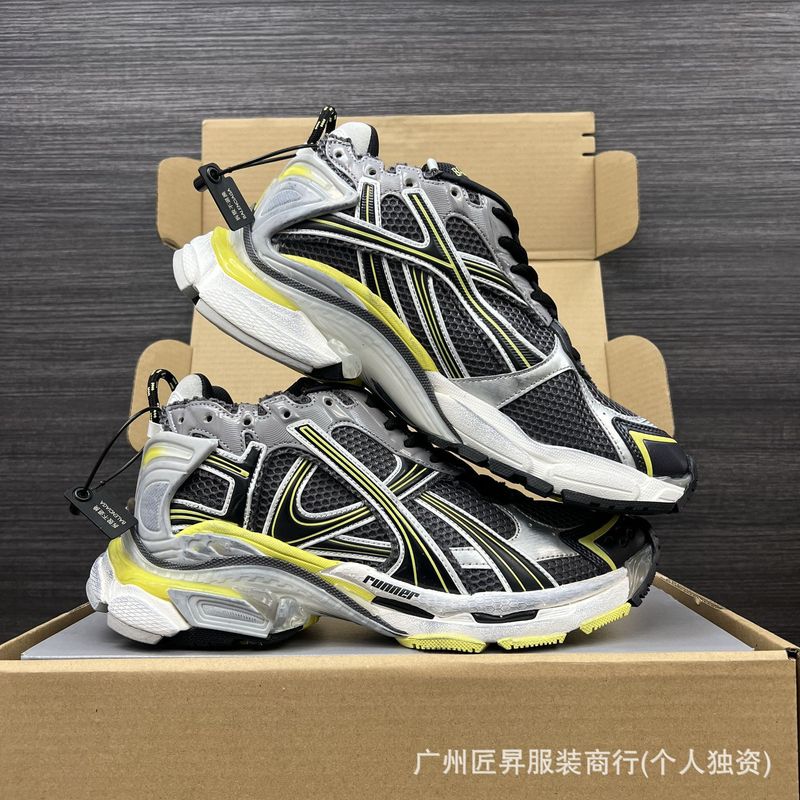跨境专供毒家现货25ss纯原版本巴黎B家涂鸦做旧休闲运动鞋|undefined