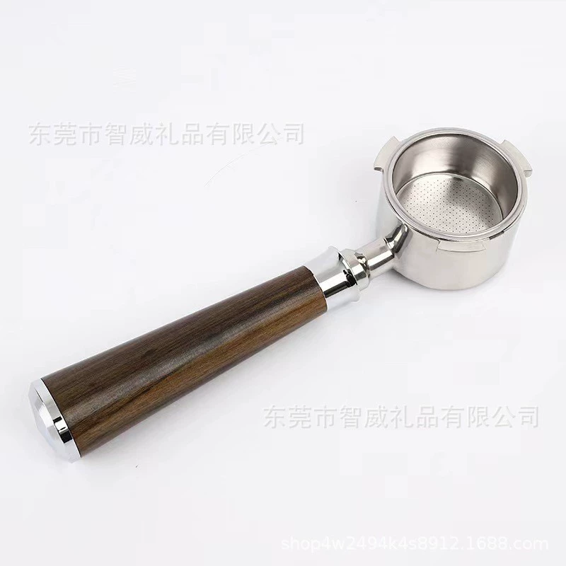Coffee machine, handle, metal extract stainless steel, 51mm