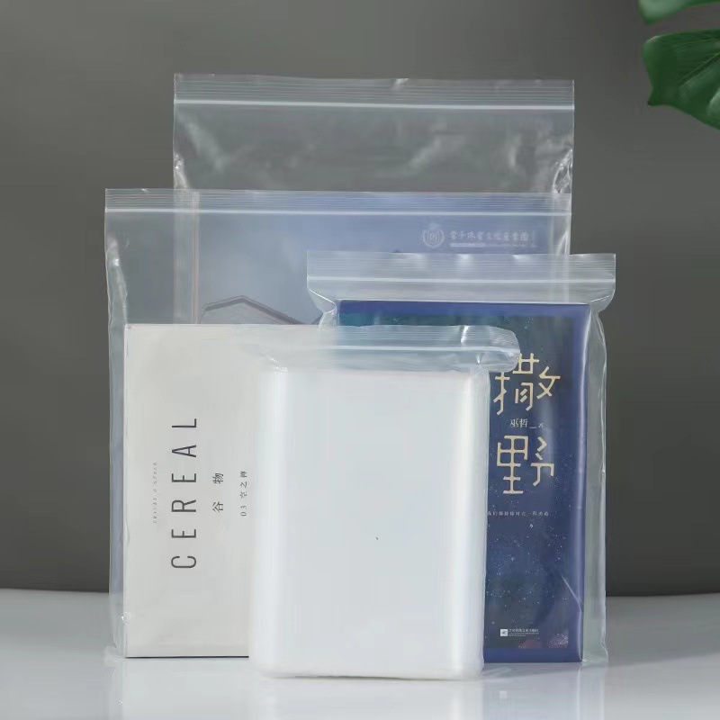 재고 PE Ziplock 가방 혼합 밀봉 된 가방 투명 비닐 봉지 대형 중형 소형 봉인 포켓 옷 포장 비닐 봉투 두껍게