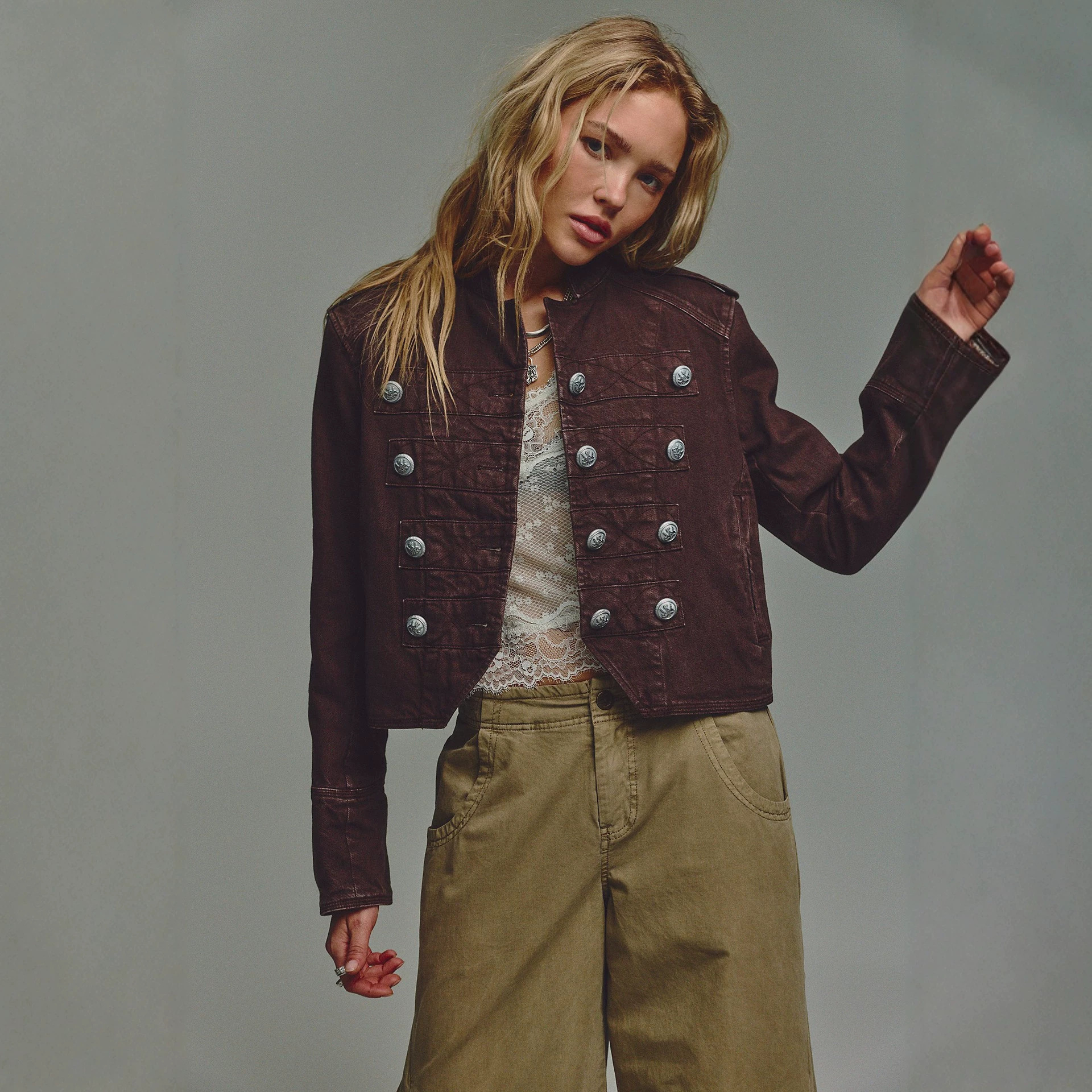 2026 Independent Website Cross-Border Bestseller: New Autumn/Winter Loose-Fit European and American Fashion Long-Sleeve Jacket 6316