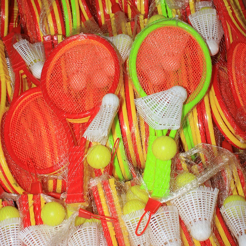 Детская уличная ракетка для бадминтона двойная конкурсная Теннисная ракетка стойл игрушка детский сад подарок 2 юаня универмаг