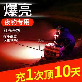 猫司令869头灯钓鱼感应夜钓灯超长续航2025新款红光驱蚊防蚊