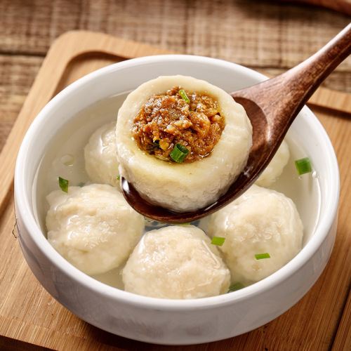 Fuzhou fish balls handmade fish balls with filling Fujian specialty fish eggs fish circles hot pot balls Takoyaki semi-finished food ingredients