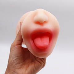 Dual-headed toothed oral cup oral sex toy, vaginal cup male masturbation toy, physical airplane cup, wholesale and distribution of famous sex toys.