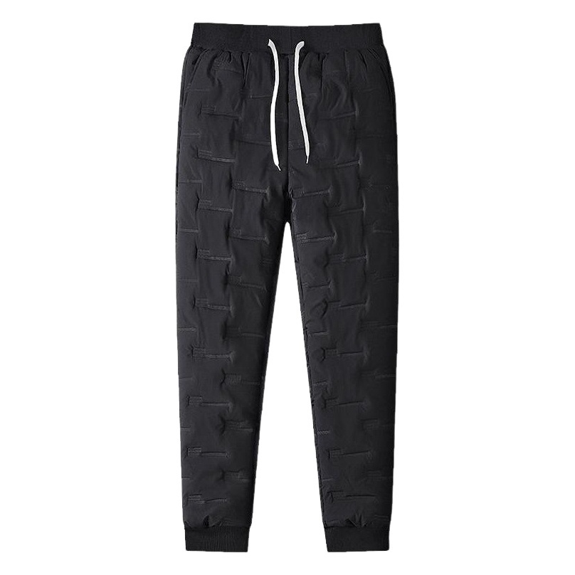 Autumn and Winter New Down Pants Men's Thickened Fashion Casual Windproof Cold-proof Snow-proof Men's Large Size Warm Autumn Pants Cotton Pants