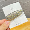 Brand metal cute hairpin, hair accessory with bow, Japanese and Korean, light luxury style