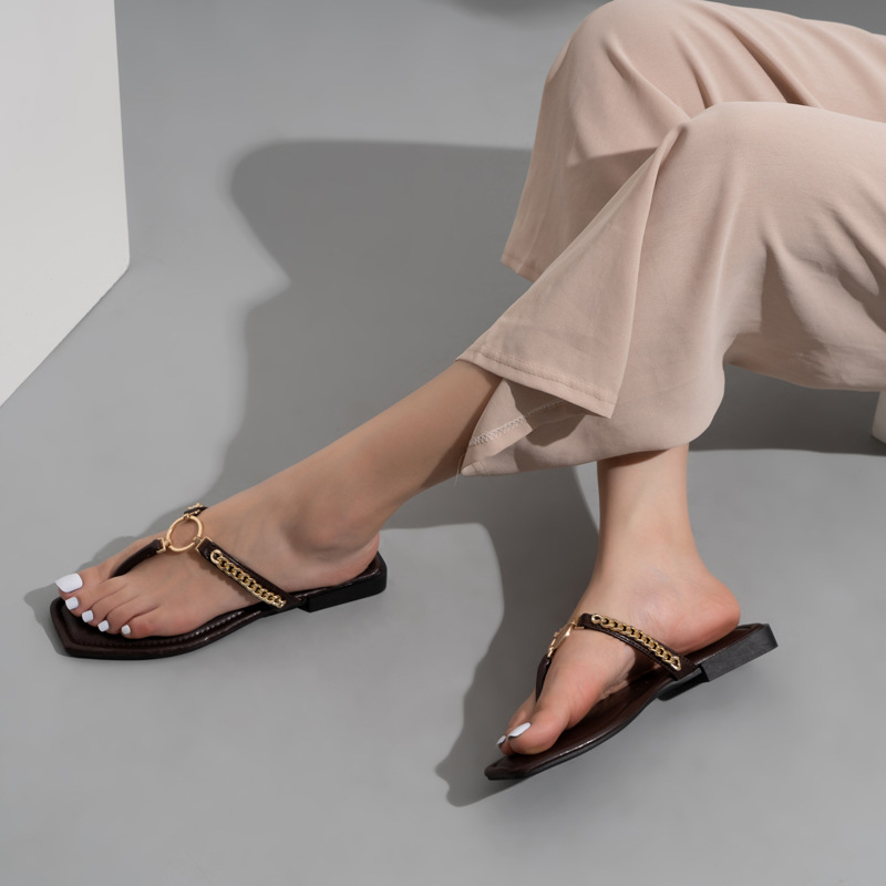 Cfxxy Cross Border Slides Outer Wear Fashion Flip Flops Fip Foreign Trade Sandals Women S Shoes Flat_voghion.com