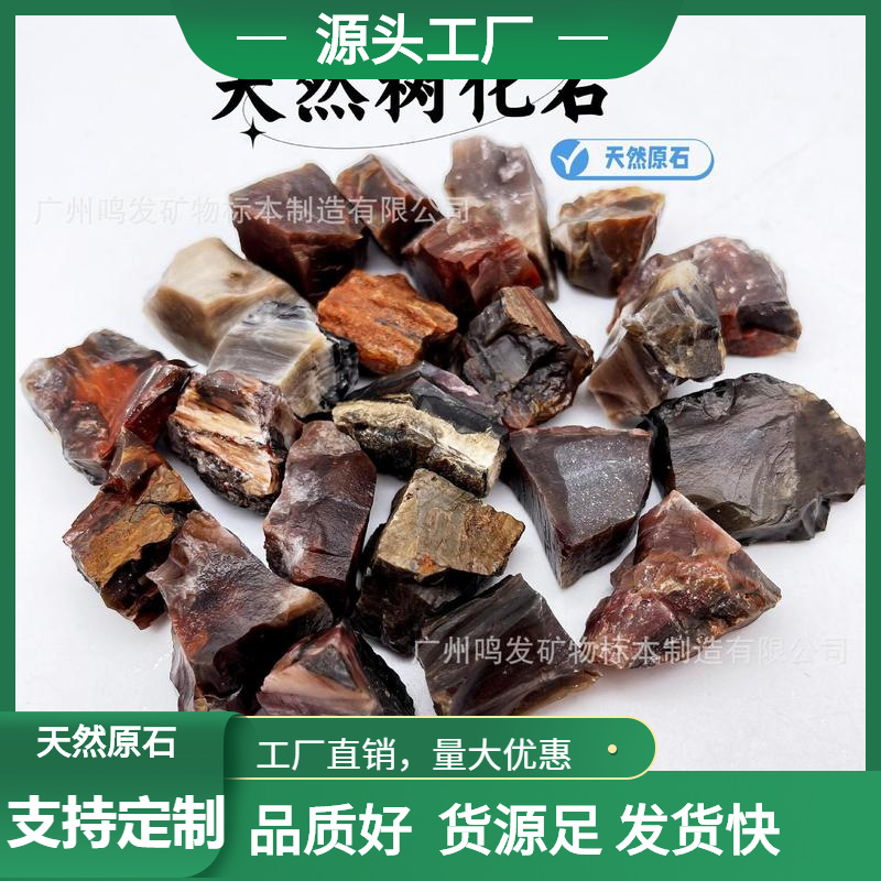 厂家批发天然树化玉原石硅化木原石摆件工艺品古生物化石玛瑙奇石