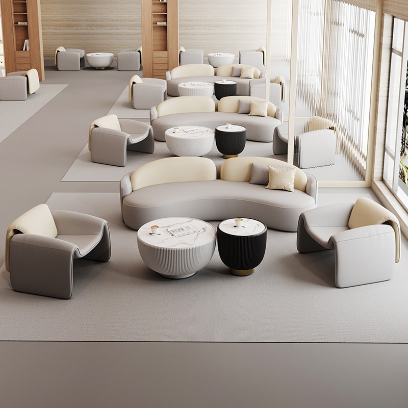 sofá de aire crema sala de estar tipo pequeño hogar salón de belleza de alojamiento residencial tienda de ropa sala de estar recepción oficina mesa de té combinación