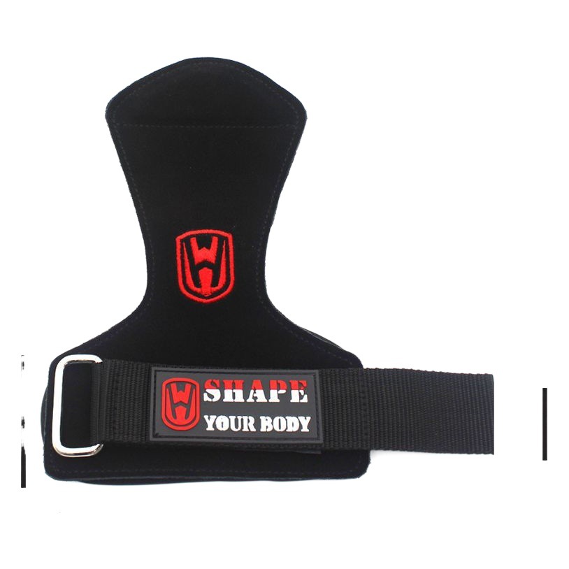 Tirón duro de cuero de vaca cinturón de refuerzo Guardia de Palma muñeca hombres y mujeres cinturón de agarre guantes de fitness barra horizontal pull-up protector de mano