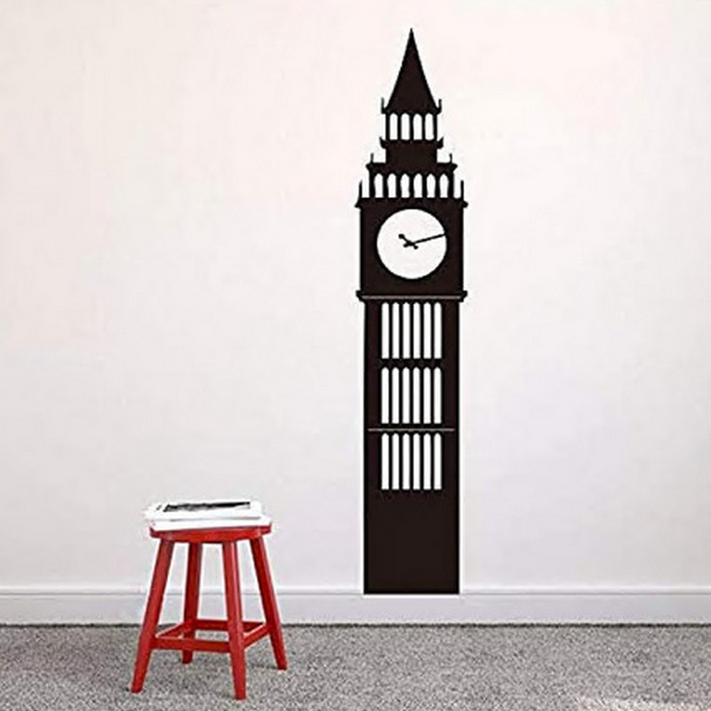 英国大本钟 钟楼图案 客厅卧室装饰创意精雕墙贴艺术家居贴纸