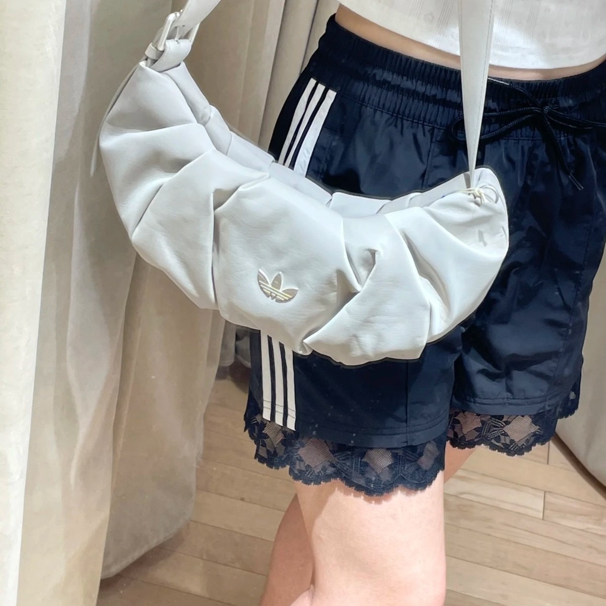 Adidas Originals qadın üçün kruassan çanta, qat-qat çiyin çantası