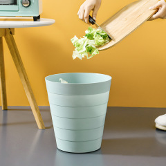 家庭用ゴミ箱大サイズプラスチックホテルゴミ箱創意シンプルリビングルームキッチントイレ円形ゴミかご