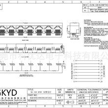 RJ45 1X8 8P8C ȫܟoB DGKYD561888IWA1DY1022 Wڲ