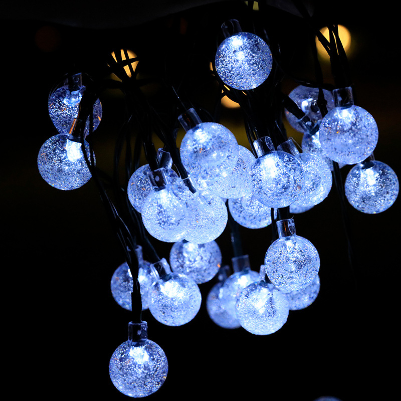Fabricante LED burbuja solar lámpara de bola de cristal transfronteriza lámpara de bola de cristal lámpara de jardín exterior decoración de lámpara de color bola