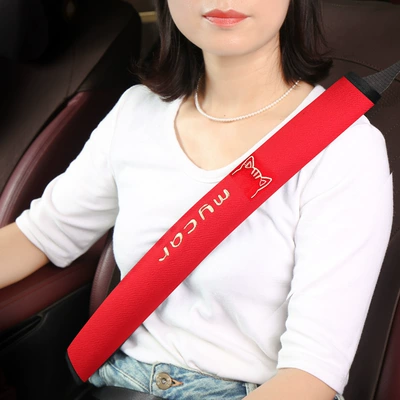 wholesale generation, Seat belt shoulder pad - red-30cm-one-pack