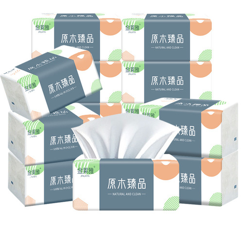 Jinlaiya log tissue paper package full box tissue paper delivery 5-layer thickened napkin tissue paper tissue manufacturer wholesale