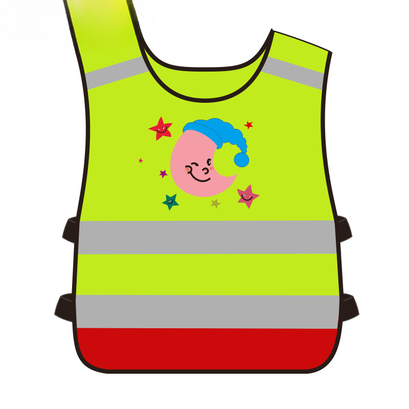 SFVest chaleco reflectante para niños a través de la carretera ropa de seguridad de tráfico para niños de jardín de infantes ropa reflectante de seguridad para estudiantes