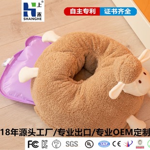 100V-250V Japan and South Korea European and American electric heating bag warm feet insulation bag charging hot water bag national standard flannel hot water bag