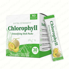 新品跨境爆款 4口味30条叶绿素粉包Chlorophyll Sticks源工厂O EM