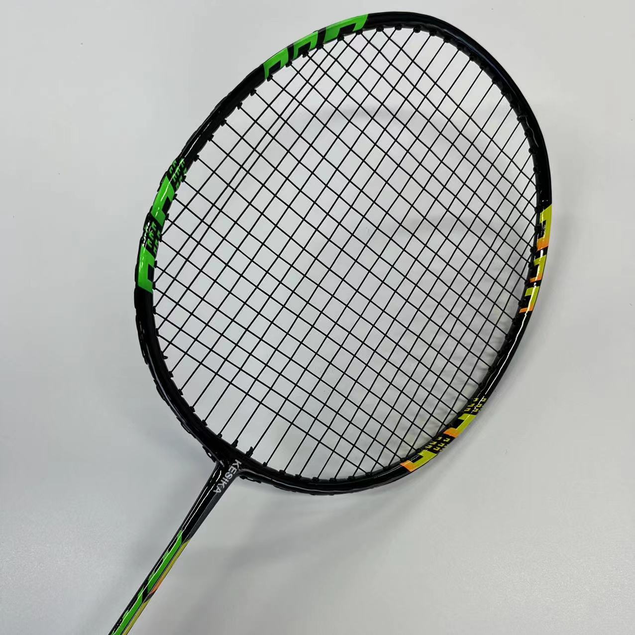 [Factory direct sales] One-piece badminton racket ferroalloy 2 pieces family children adult training racket wholesale