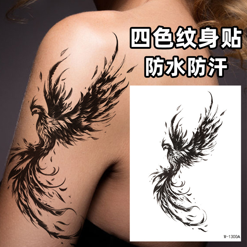 Zhengxiang 2025 New Flower Arm Tattoo Sticker Waterproof Lasting Half Arm Tattoo Temporary Tattoo Sticker Custom Wholesale