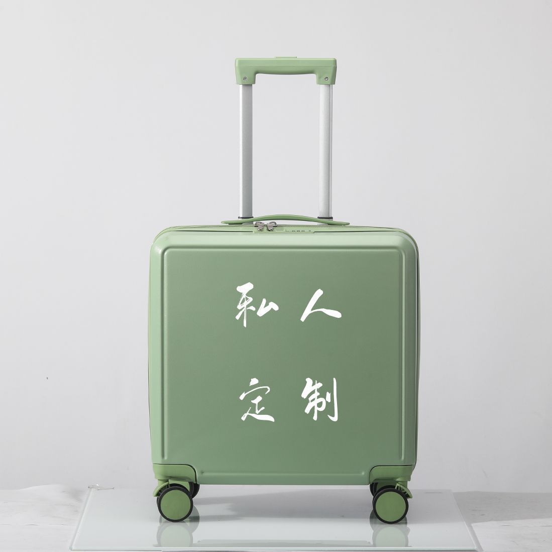 [Especialización de muestra] Nuevo patrón de equipaje LOGO, caja de contraseña de embarque de moda DIY personalizada, rueda de 200.000