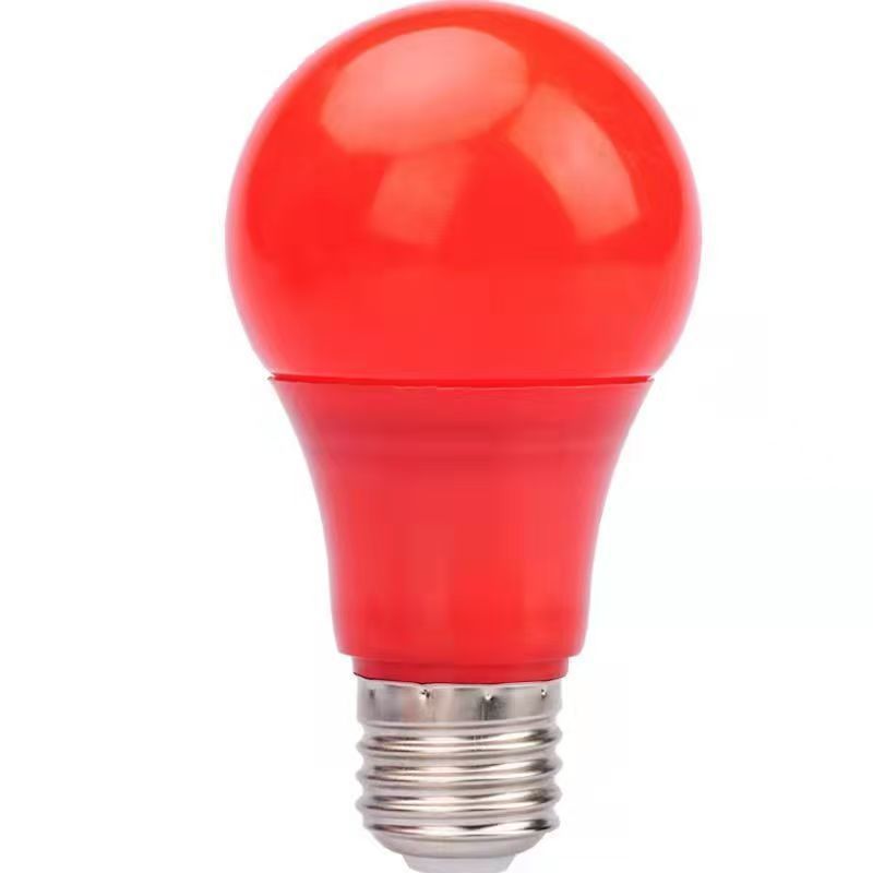 Fabricantes de suministro directo LED color rojo, amarillo, azul, verde, rosa, púrpura y blanco 5 colores de las bombillas de celebración de vacaciones coloridas bombillas de atmósfera domésticas
