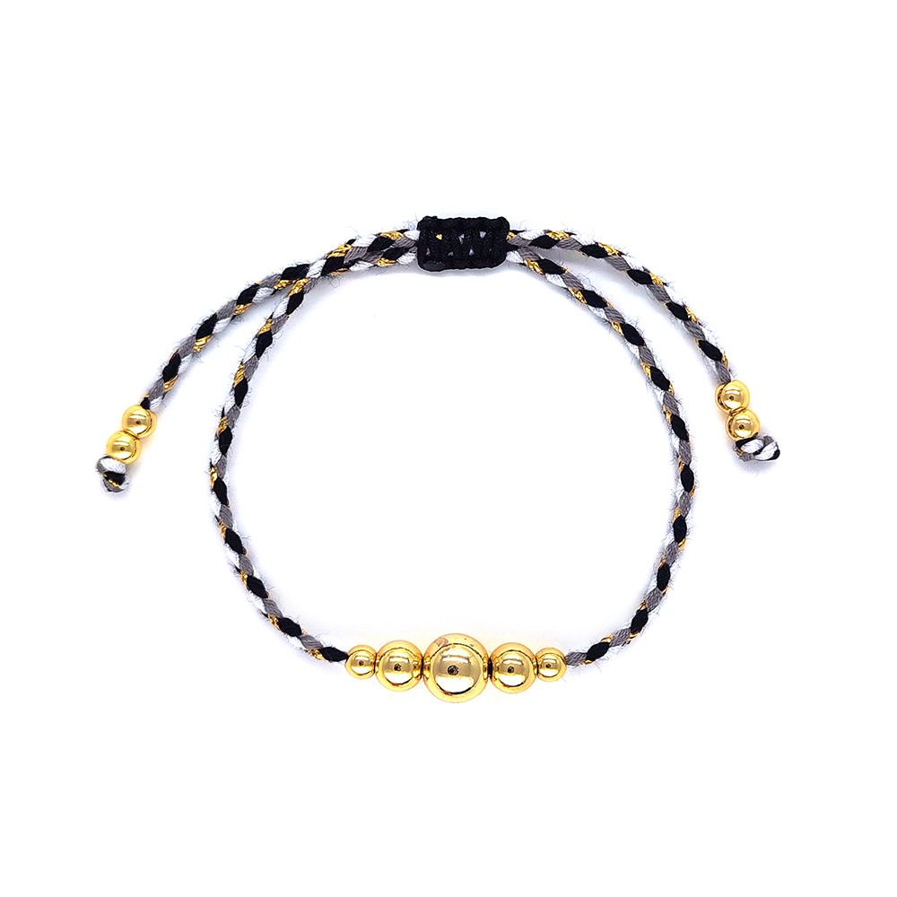 8g Weight 18K Gold Plated Plating Material Bracelets Classification cotton rope Chain Material Cord String Chain Type 1 Piece Quantity Daily Occasion cotton rope, Copper Material Geometric Pattern All Seasons Season Women's Gender Knitting Design IG Style, Simple Style Style IG Style Simple Style Geometric 18K Gold Plated Cotton Rope Copper Cord String String Bracelets Wholesale 5