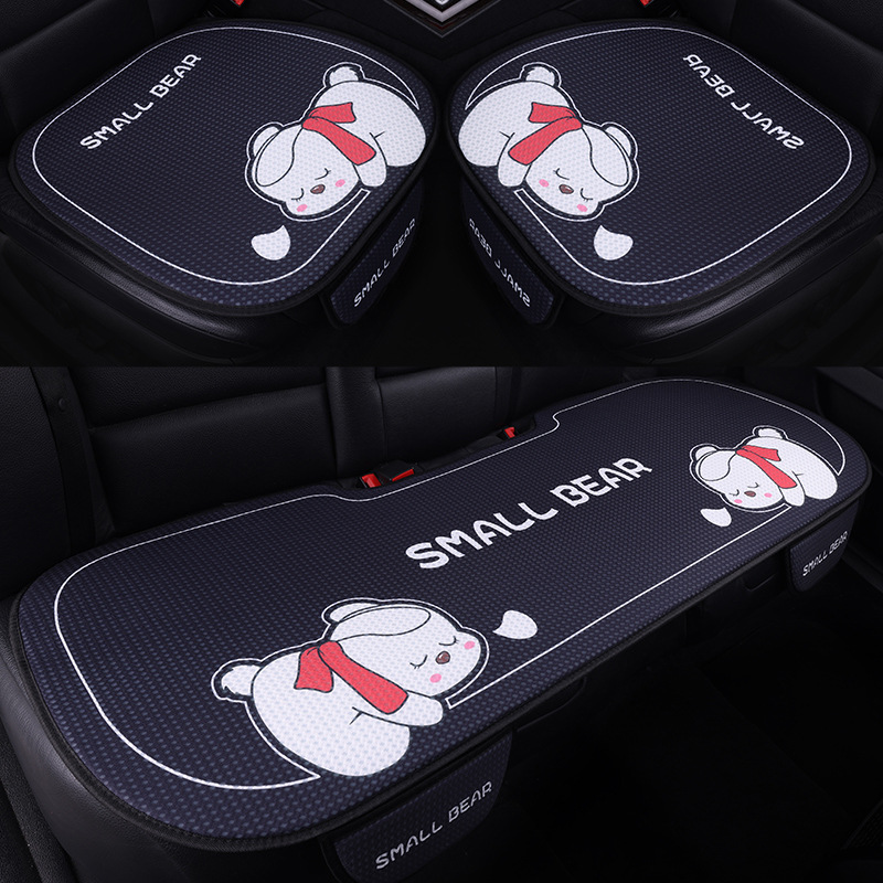 Automóvil cojín de seda de hielo tarjeta de ventilación cuatro estaciones cojín de asiento universal cojín antideslizante de verano para mujeres