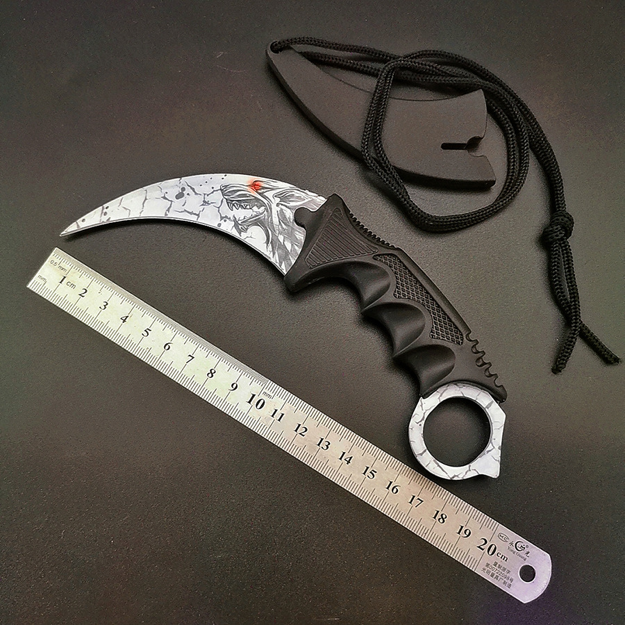 CSGO遊戲周邊爪子刀戶外高硬度隨身防身鷹爪刀爪刀訓練爪彎刀