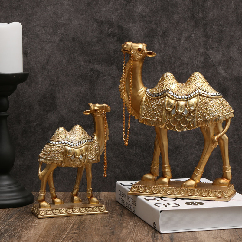 Exquisite Camel Animal Middle East Style Resin Crafts Home Decoration
