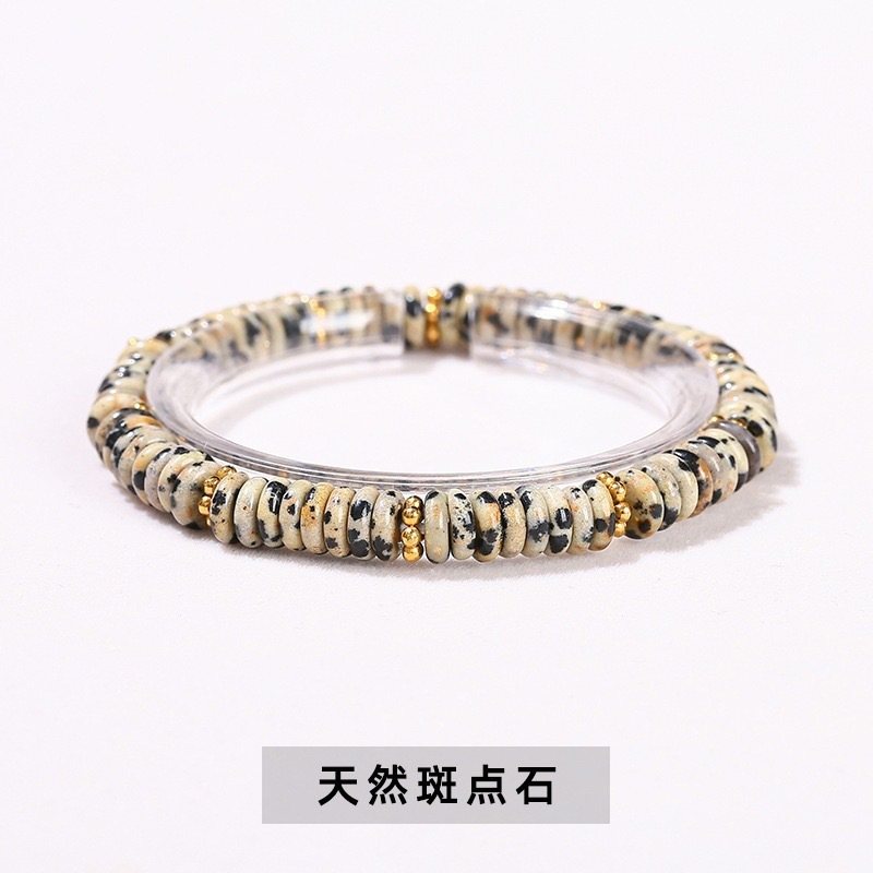 新中式天然粉水晶算盘珠手串隔珠手串女时尚黄虎眼石手链饰品批发|undefined