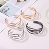 Fashionable jewelry, metal bracelet, accessory, European style, simple and elegant design, wholesale