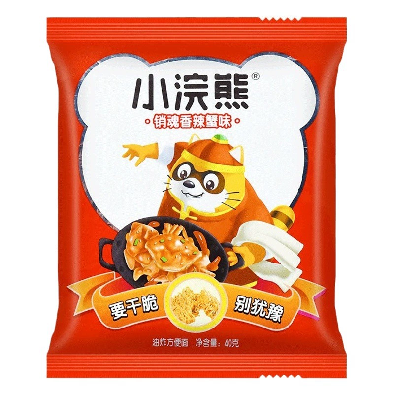 Единый Маленький Енот маленький мастер Волшебная хрустящая лапша дробленая сухая лапша быстрого приготовления закуска лапша ностальгические закуски оптом