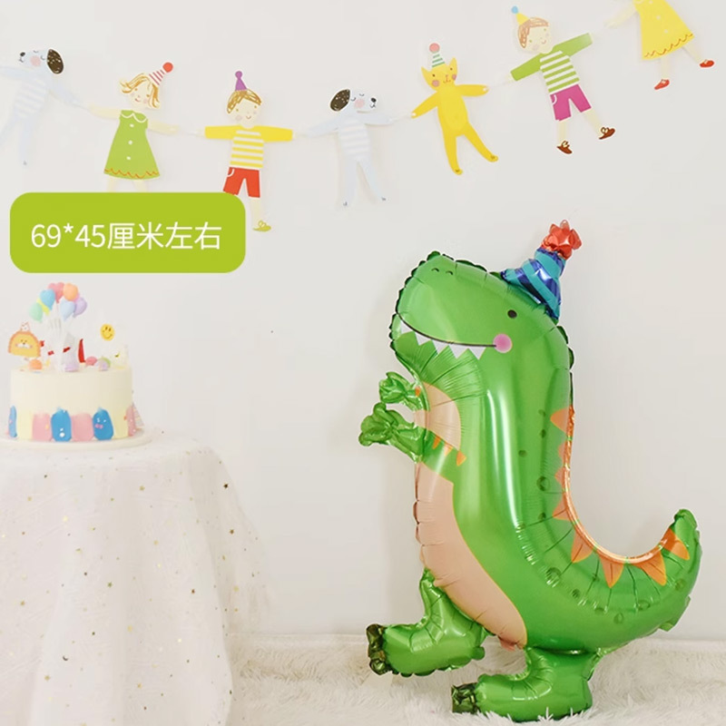 サーカステーマアルミフィルムバルーン子供の赤ちゃんの最初の誕生日動物幼稚園学校パーティー装飾|undefined